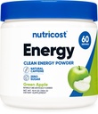 Nutricost Energy Complex (Green Apple) (60 Servings) - Puhdas energiajauhe, 300g ravintolisä