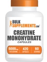BulkSupsupplements.com Creatiini Monohydraattikapselit - Micronized Creatiini pillerit - Gluteeniton, 7 kapselia per tarjoilu (5000 mg), 420 Lukumäärä (pakkaus 1)