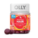 Olly Heavenly Hair Gummy, tukee terveet hiukset, Keratin, Biotin, AMLA, Pureskeltava täydentää, 30 päivän tarjonta - 60