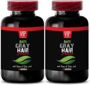 Pure Biotin Powder - Gray Hair Solution - Anti harmaa hiukset kaava, harmaa hiukset pillereitä, harmaa hiukset liuos, anti harmaa hiukset täydentää, harmaa hiukset täydentää kääntää, harmaat hiukset takaisinpäin - 2B 120 Caps