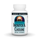 Source Naturals Inositol & Choline 800 mg tukee terve Hermotoiminto - 50 tablettia