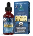 USDA Organic Liquid Vitamiini D3 K2 Drops for Adults Super dose 8000 IU Pure D3 ... 60 Serv ... D-vitamiini K2 Supplement for Immunosupport & Bone Health 98% Absorptio Vegan, non-GMO 2 Fl Oz