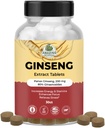 Amazing kasvitieteet Panax Ginseng Extract Tabletit - 200mg Erittäin potent 80% Ginsenosides for Energy & Relaxation - Natural Herbal Supplement for Cognitive Booster - 30 tablettia