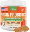 iHeartDogs Pupkin Probiootit, Prebiootit, & Postbiootit koirille kurpitsa, Gut rauhoittava luu Broth & sieniä - 30 Scoops