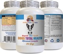 Vitamiinit koirille silmät - Koirat Total Health Formula - Advanced tuki - Hiustakki hampaiden Gums Silmät Virtsanhoito - Vitamiini koirat iho - 60 tablettia (1 pullo)