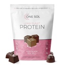 One Sol Lean Plant-Based Protein Powder, Pea & Brown Rice Protein, Low Carb, Vegan Friendly - Gluteeni, Laktoosi, & soijaton - Ei lisättyä sokeria, ei GMO:ita, puhdas ravitsemus, ei turvotus (suklaameren suola)
