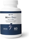 Super Naturals Men's Daily Multitamine Energy Enhancer ja immuunijärjestelmän tuki miehille (60 kapselia, 30 päivän tarjonta)