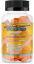 Chronox Orange Flavor Omega 3 Fish Oil Gummies aikuisille - herkullinen pureskeltava Omega 3 täydentää kalaöljy - pillereitä Vaihtoehtoinen ja ei-GMO Gummies Daily Health - (60 Count)