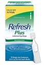 Refresh Plus Lubricant silmätipat kuiville silmille, säilöntäaineeton,Value koko, 0,01 Fl Oz yhden käyttökerran säiliöt, 70