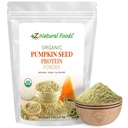 Z Natural Foods Organic Pumpkin Seed Protein Powder - Nutrient-Dense Kuitu täydentää, Vegaani Kurpitsa Proteiinijauhe hiukset ihon kynnet Lihasterveys - ihanteellinen Smoothies Shake paistaa reseptit, 5 kg
