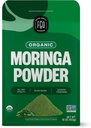 FGO Organic Moringa Oleifera Leaf Powder, 16oz Bulk Resealable Pouch, Lähde Intiasta, Ei-GMO, Pakkaus May Vary (Pack of 1)