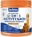 12-in-1 Dog Vitamiinit & Probiootit 120 Soft Chews - Organic Multivitamiinin kanssa Glukosamiini koirille - Joint Support Supplement koirat kaikenikäisille,Kokot, & Rodut,Tukee ihoa, sydän, Immuniteetti