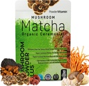 PowderVitamin Organic Seremonia Mushroom Matcha Certified Pesticides-Fed Collagen Tyypit I & III 8 Hedelmäruuti Sienet testattu beta-Glukaanit Focus Digestion & Immuniteetti 30 tarjoilua