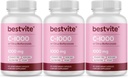 BESTVITE C-vitamiini 1000 mg (360 kasvissyöjäkapselia) (120 x 3) Citrus Bioflavinoids - No Stearates - Vegan - Ei muuntogeenisiä organismeja - Gluteeniton
