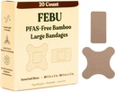 FEBU Eco-frendly Large Bamboo Bandages ... PFAS Vapaat siteet scrapes & cuts ... Joustava kankaana Bandage...