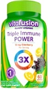 Triple Immuuni Power Gummy-vitamiinit yhteensopivat vitafuusion kanssa, 60ct-L8