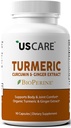 USCare Turmeric Curcumin inkivääri & 95% Curcuminoids & BioPerine