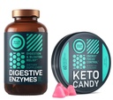 WILD POLTTOAINE Keto Candy MCT Oil ja Collagen ja digestiivinen Enzyme Probiootti ja prebiootti Bundle
