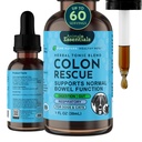 Animal Essentials Colon Rescue for Dogs & Cats - Ummetus helpotus, jakkaran pehmitin liukas jalokivi, vaahtokarkki juuri, lakritsi juuri - 1 Fl Oz