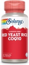 SOLARAY Red Yeast Rice Plus CoQ-10 & No-Flush Niacin B-3 -vitamiini, terve sydän- ja verisuonihoito, säteilyttämätön & Citrin ilmaiseksi, 60 päivän palautustakuu, 60 tarjoilua, 60 VegCaps