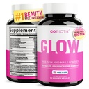 GOBIOTIX hiukset iho ja kynnet vitamiini täydentää - 10000 mcg Biotin pillereitä hyaluronihappoa, folaattia, rautaa, magnesiumia ja sinkkiä - Kollageeni tuotanto, hiusten kasvu - 30 tarjoilua