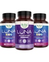 Nested Naturals Luna Kids Sleep Supplement (60 purutablettia) & Luna luonnollinen uniapu (60 vegan kapselia)