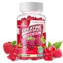 Kreatiini Monohydraatti Gummies Complex 6400mg miehille & naisille - Advanced Formula W/L-Tauriini + B12-vitamiini, sokeriton purutabletti,90 vadelma Gummies