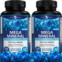 Potent Garden 2-Pack Mega Mineral Supplement Complete Mineral Complex kalsium Magnesium Sinkki Kalium Boron Selenium Kromi & 72 Trace Minerals Iron Free Kalsium Supplement -200 pillereitä