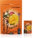 PowderVitamin Elektrolytes Powder Plus, Keto, Mango Passionfred, sokeriton, 1000 mg Kalium, 120 mg kalsium, 120 mg magnesium, muu kuin GMO, nolla-kalorit, 30 nesteytyspakkaus