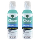 VICKS Sinex Saline Extra Strength Nenän sumute, 3X voidetta * Drug Free Ultra Fine Mist, välittömästi tyhjentää liman, Ultra tiivistetty kirkas Ruuansulatus Nopea, turvallinen päiväkäyttöön, 5 OZ x 2