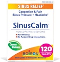 Boiron SinusCalm Tabletit Sinus Pain Relief, Runny Nenä, Runsaus, Sinus Paine, Päänsärky - 120
