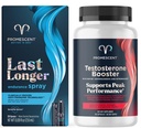 Promescent Viive Spray hänelle (2.6 ml) + Testosteroni Booster miesten täydentää Tongkat Ali (LongJack), KSM-66 Ashwagandha, Kiimainen Goat Weed
