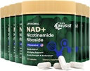 NAD-liite, NAD Nikotinamidi Ribosidi 900 Mg miehille ja naisille, liposomaalinen NAD+ Nikotinamidi Ribosidin, Resveratrol & Quercetinin, energian, NAD+:n tehostamisen, 800 kapselia