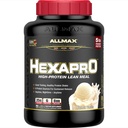 ALLMAX Nutrition HEXAPRO, ranskalainen vanilja - 5 lb - 25 grammaa proteiinia per tarjoilu - 8-tunnin kestävä julkaisu - nollasokeri - 52 tarjoilua
