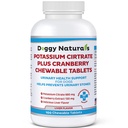 Kalium Citrate Plus karpalo täydentää koirille (100 tablettia) - virtsan tract tuki-apua deter Formation kalsium oksilate kiviä - Deters rakko & munuaiskiviä (Made in Yhdysvalloissa)