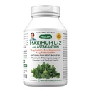 ANDREW LESSMAN Maksimi L+Z Astaksantiini 240 Softgels - 12 mg Lutein, 6 mg Zeaksantiini, 4 mg Astaksantiini. Avainravinteet silmien ja aivojen terveyden tukemiseksi ja terveen vision edistämiseksi.
