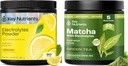 AVAIN NUTRIENTS Deal Bundle - Limonade Elektrolyyttejä Powder (90 tarjoilua) + Matcha Powder Elektrolyyttejä Hydraation ja energian (20 tarjoilua)