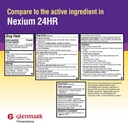 Glenmark Therapeutics Esomepratsoli Magnesium USP 20 mg, viivästyneet depotkapselit, toistuva närästys, 42 kapselia