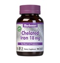 Bluebonnet Nutrition Kelated Iron 18 mg - ei-konstipoiva rauta - soijaton, gluteeniton, ei-GMO, Kosher Certified, Dairy-free, Vegan - 90 Vihanneskapselit, 90 tarjoilua