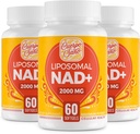 2000 MG NAD-lisä, liposomaalinen NAD+, korkea imeytyminen, tehokkaampi kuin Nikotinamidi Ribosidi, puhdas & Plus- tehostettu lisäaine, ikääntyvä puolustus, aineenvaihdunta & solua, 180 pehmeää geeliä