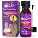 SILKA Max Strength sienilääkeneste varpaankynsien hoitoon harja-amplikoijalla, tulokset 1 viikon kuluttua, Kynsien sienihoito vaurioituneille varpaankynsille, urheilijan jalkahoito, Tolnaftaatti 1% 0,45 Fl Oz