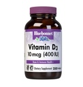 Bluebonnet Nutrition D3 400 IU Softgels, Aids in Muscle and Skeletal Growth, Kolekalsiferoli Fish Oil, Non GMO, Gluteeniton, soijaton, Dairy Free, 250 Softgels