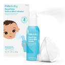 Frida Baby NenäFrida Saline Mist Nasal Inhalaattori, Decongestant Spray for Congestion & Allergia Relief for Baby + Lapset, Nenän suonisumute, Soothes Stuffy Nenä ja Sorre Kurkku, Sisältää Maski