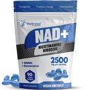 WELLNESS LABSRX Liposomaalinen NAD+ Supplement - kolmannen osapuolen testattu NAD Softgels Nikotinamidi Ribosidi Resveratrol - 2500mg Liposomal NAD täydentää naisten - pitkäikäisyys tuki - valmistettu Yhdysvalloissa