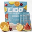 LIDO Variety Pack Electrolyte Powder Packetit Puhdasta, nolla-sokerista Juomasekoitusta tasapainotettuun natriumiin nopeaan toistoon