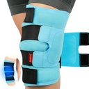 Comfytemp Large Knee Ice Pack kääre Reusable Gel, Täysi peitto polvi kylmä pakkaus Brace loukkaantumisille, kivun lievittäminen, korvaaminen Recovery, Niveltulehdus, ACL, Jälkeen leikkauksen Get Well Lahja, 23.6"x11.8"