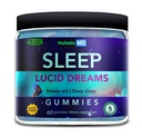 Lucid Dreams Deep Sleep - Mugwort Herb 5 htp Mucuna Pruriens Choline Lisäravinteet - Gummies Sugar Free Vegan 60 ct