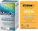 Vitron-C High Potency Iron Supplement, 60ct ja Mag-Ox 400 Magnesium Mineral Supplement 60ct
