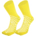 HCS Non-Slip Hospital Sukat Grips for Women & Men (6 paria) - 360 All-Around Read Non-Slip Sock, Ikäihmiset / Seniors - Hospital Grip Socks, Naiset, Miehet - Fall Risk Potilas Tohvelit (Yellow, Säännöllinen)