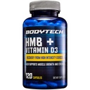 BODYTECH HMB + D3-vitamiini - tukee lihasten kasvua ja vahvuutta (120 Vihanneskapselit)